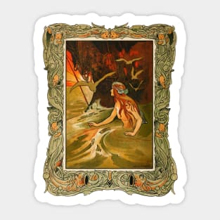 The Mermaid by Charles Robinson Sticker